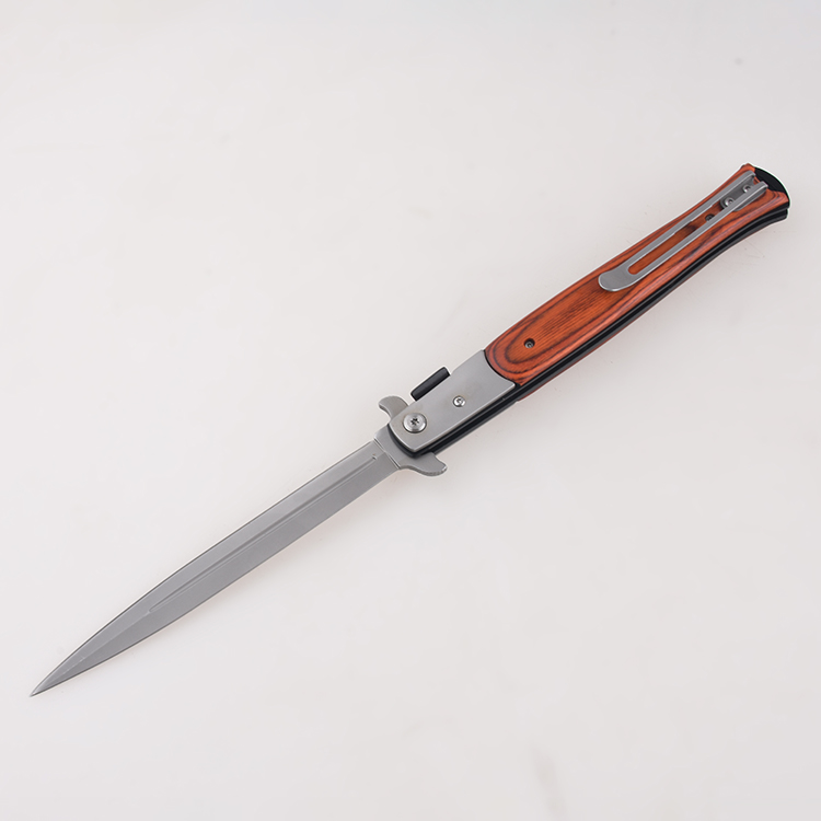 Folding knives long blade handle slip joint open FR-0510 s03