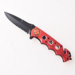 Couteaux pliants coupe-fil marteau de vie lame semi-dentelée FR-0507 s01