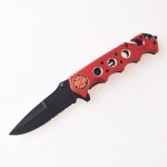 Couteaux pliants coupe-fil marteau de vie lame semi-dentelée FR-0507 s02