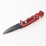 Couteaux pliants coupe-fil marteau de vie lame semi-dentelée FR-0507 s03