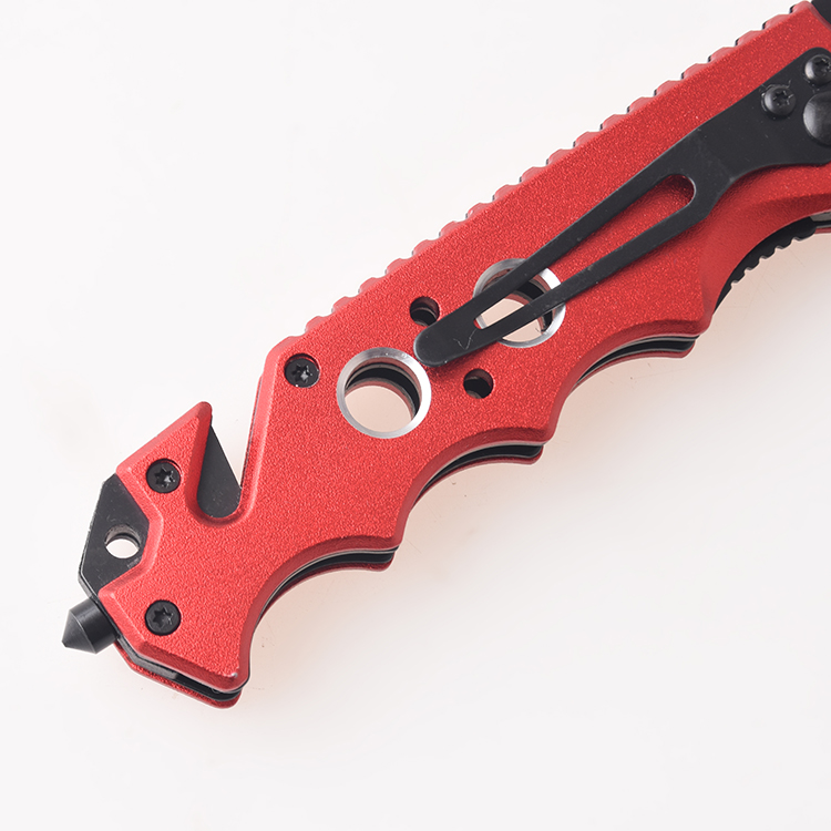 Couteaux pliants coupe-fil marteau de vie lame semi-dentelée FR-0507 s06