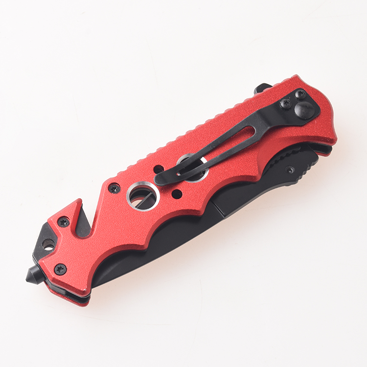 Couteaux pliants coupe-fil marteau de vie lame semi-dentelée FR-0507 s10