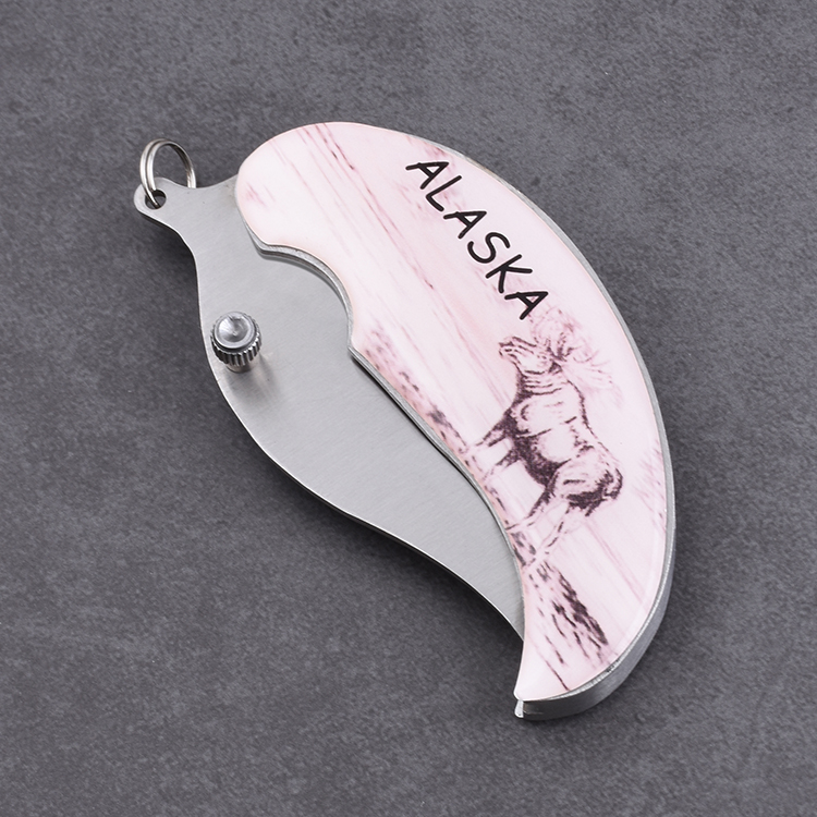 Folding knife epoxy custom graphic logo mini SS-0807B s02