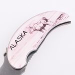 Folding knife epoxy custom graphic logo mini SS-0807B s08