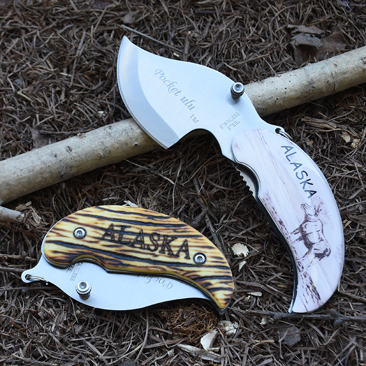 Folding knife epoxy custom graphic logo mini SS-0807B s13