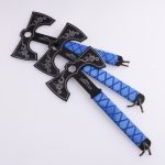 Throwing axe custom rubber handle both side sharp HH-9579 s01