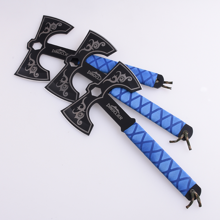 Throwing axe custom rubber handle both side sharp HH-9579 s01