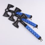 Throwing axe custom rubber handle both side sharp HH-9579 s06