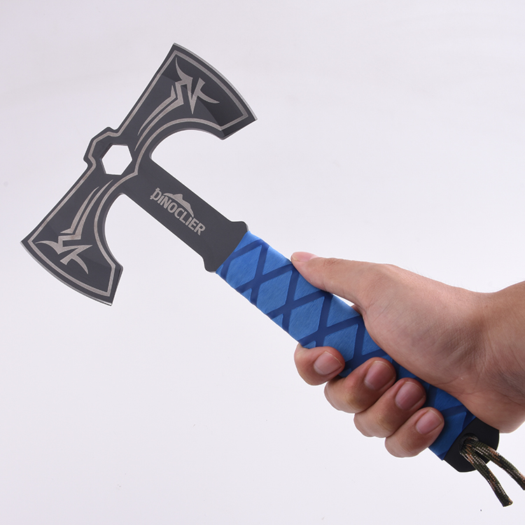 Throwing axe custom rubber handle both side sharp HH-9579 s14