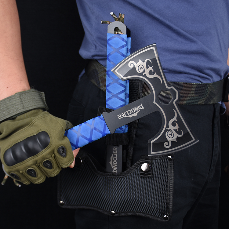 Throwing axe custom rubber handle both side sharp HH-9579 s18