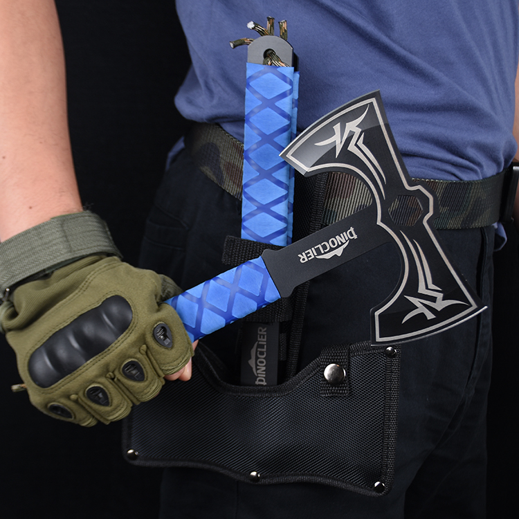 Throwing axe custom rubber handle both side sharp HH-9579 s19