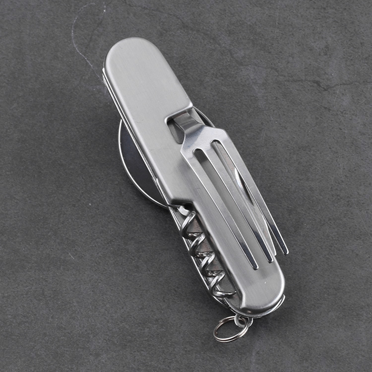 Camping tool detachable spoon fork corkscrew opener SC-2701 s01