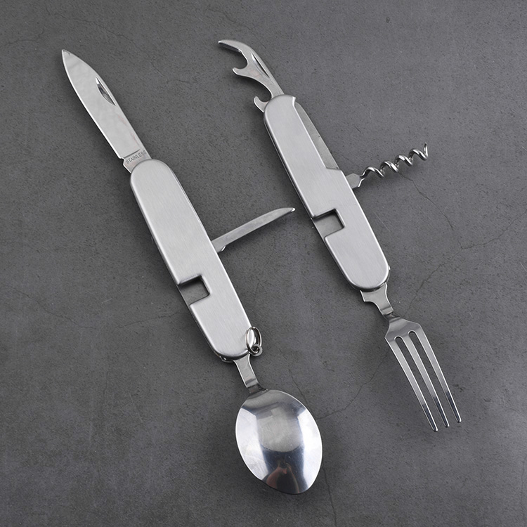 Camping tool detachable spoon fork corkscrew opener SC-2701 s02