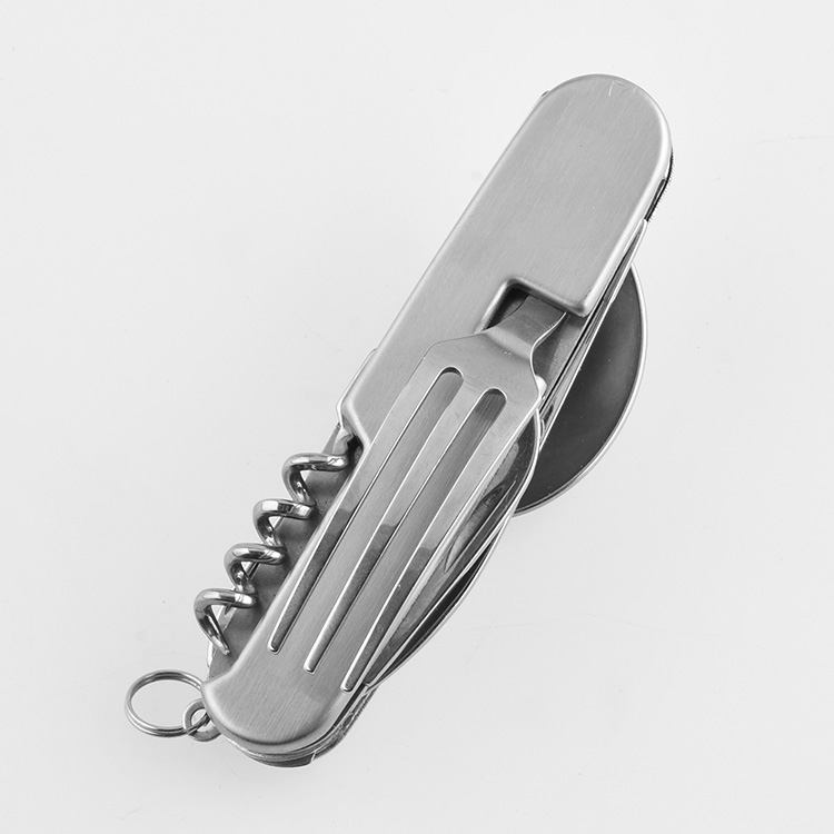 Camping tool detachable spoon fork corkscrew opener SC-2701 s07