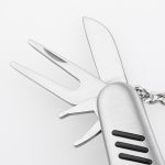 Golf divot tool 6 in 1 broom key ring pin blade SS-0818 s07