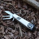 Golf divot tool 6 in 1 broom key ring pin blade SS-0818 s13